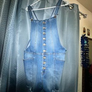 Small jeans overalls